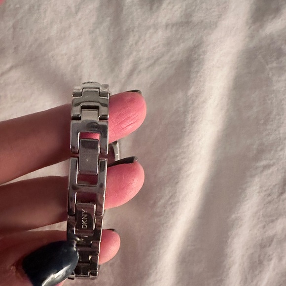 Ladies' DKNY Stainless Steel Crossover Bracelet Watch with Crystal Accents - Picture 8 of 9